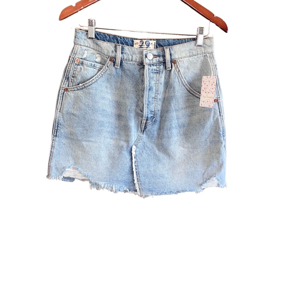 Free People Brea Denim Skirt-Light Denim-Size 29. NWT